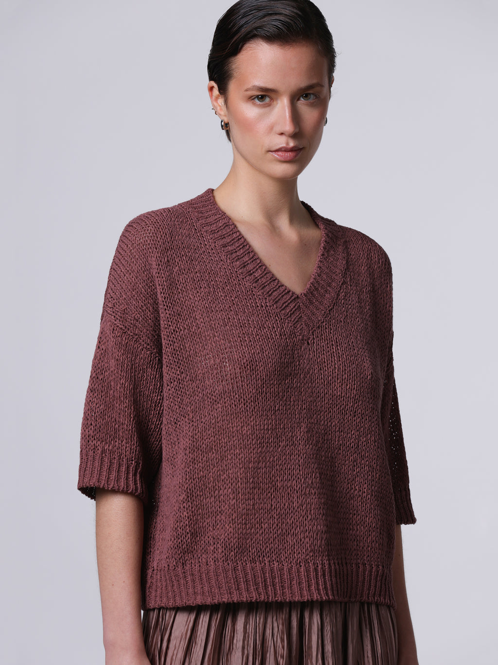 Boxy v-neck