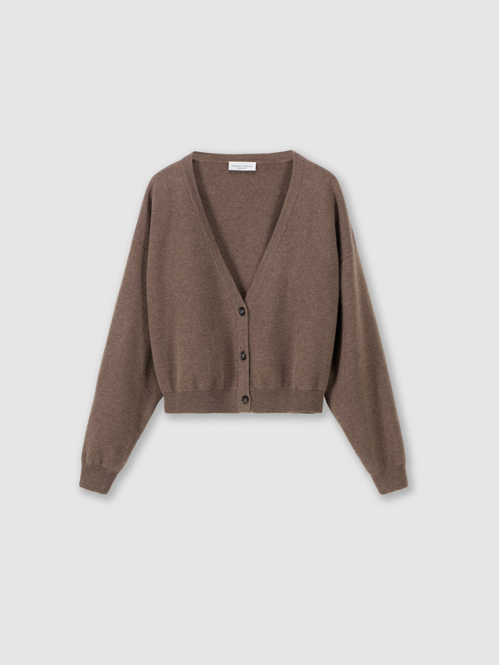 Boxy merino wool cardigan