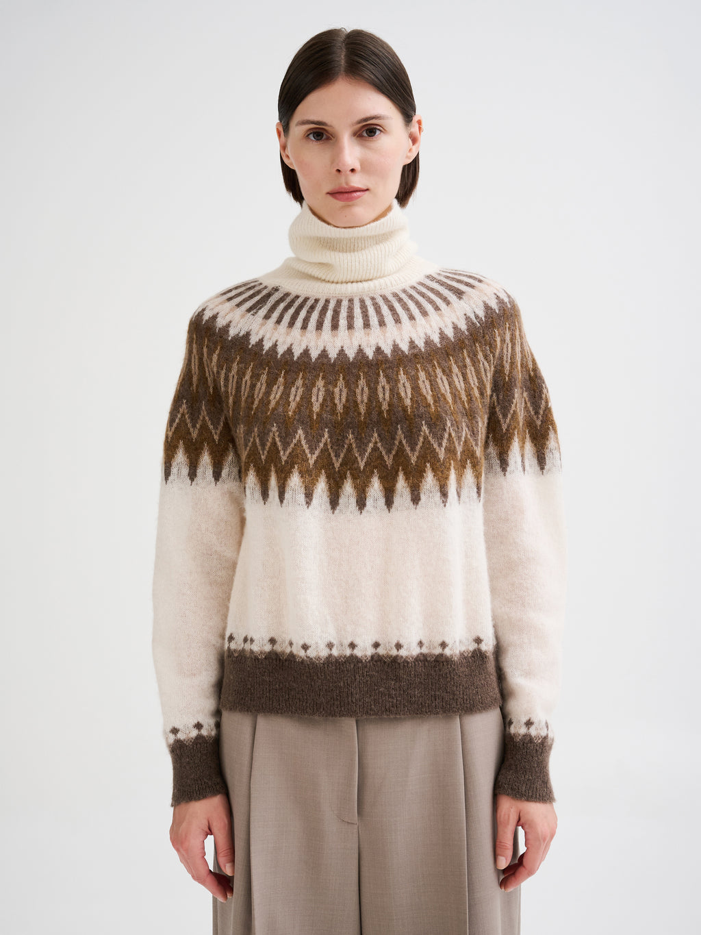 Nordic jacquard turtleneck