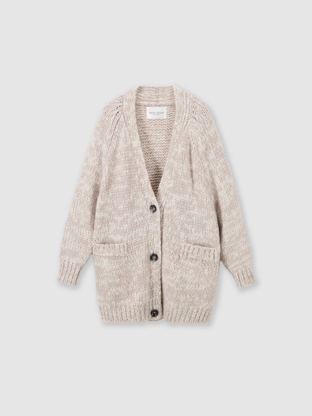Chunky mouliné cardigan