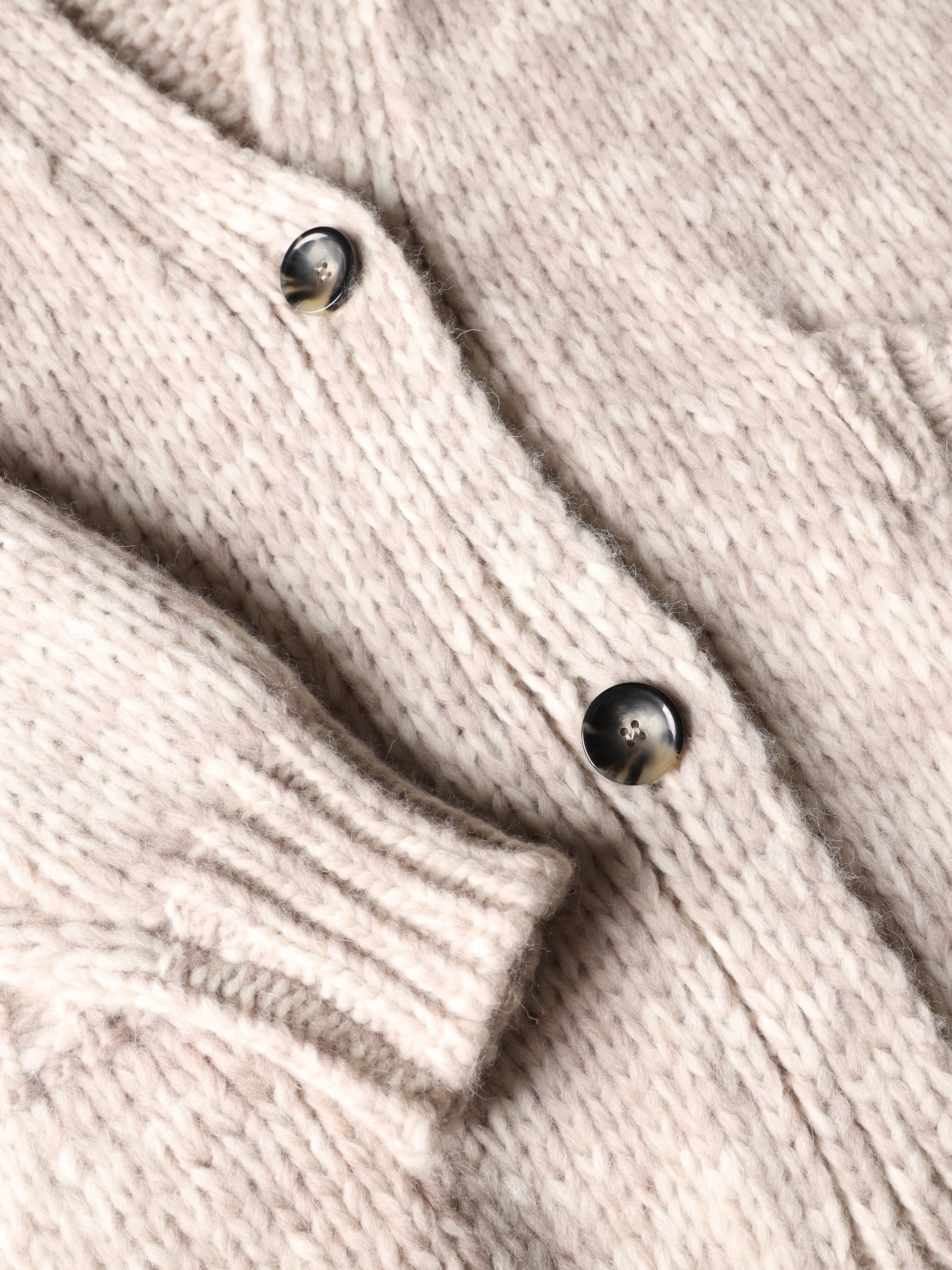 Chunky mouliné cardigan