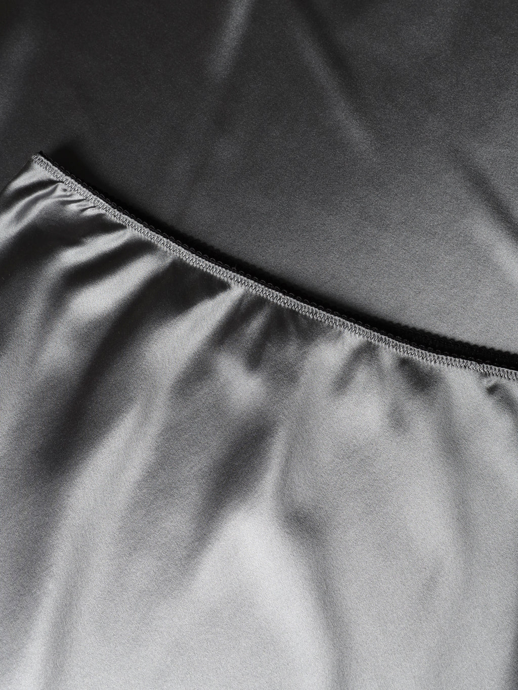 Silk midi skirt