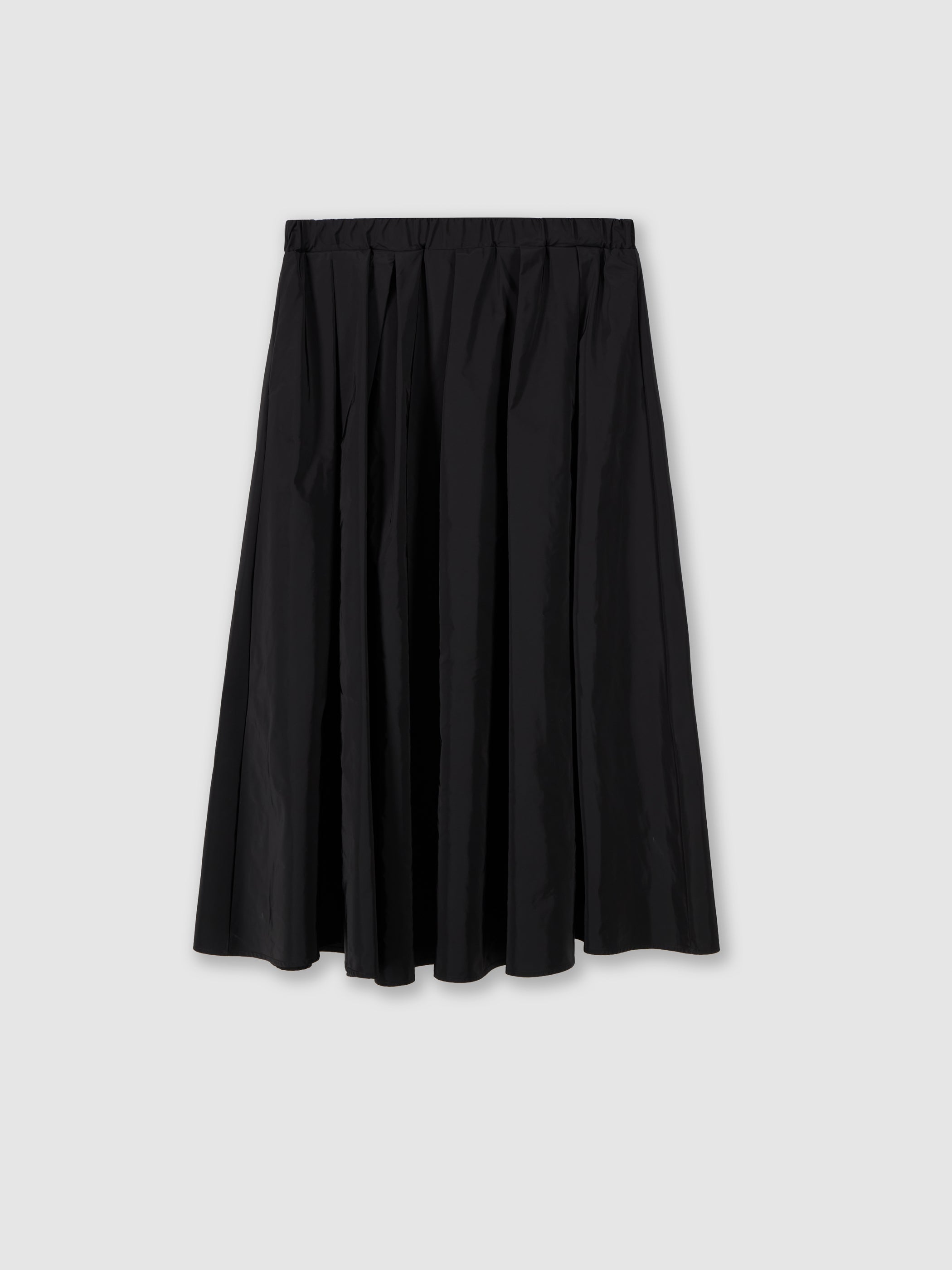 Technical fabric midi skirt