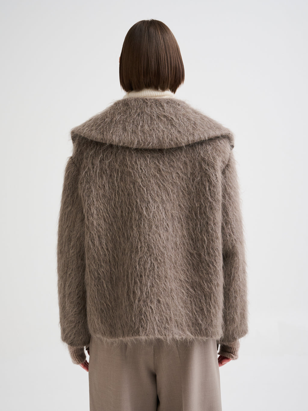 Wool, alpaca and mohair caban