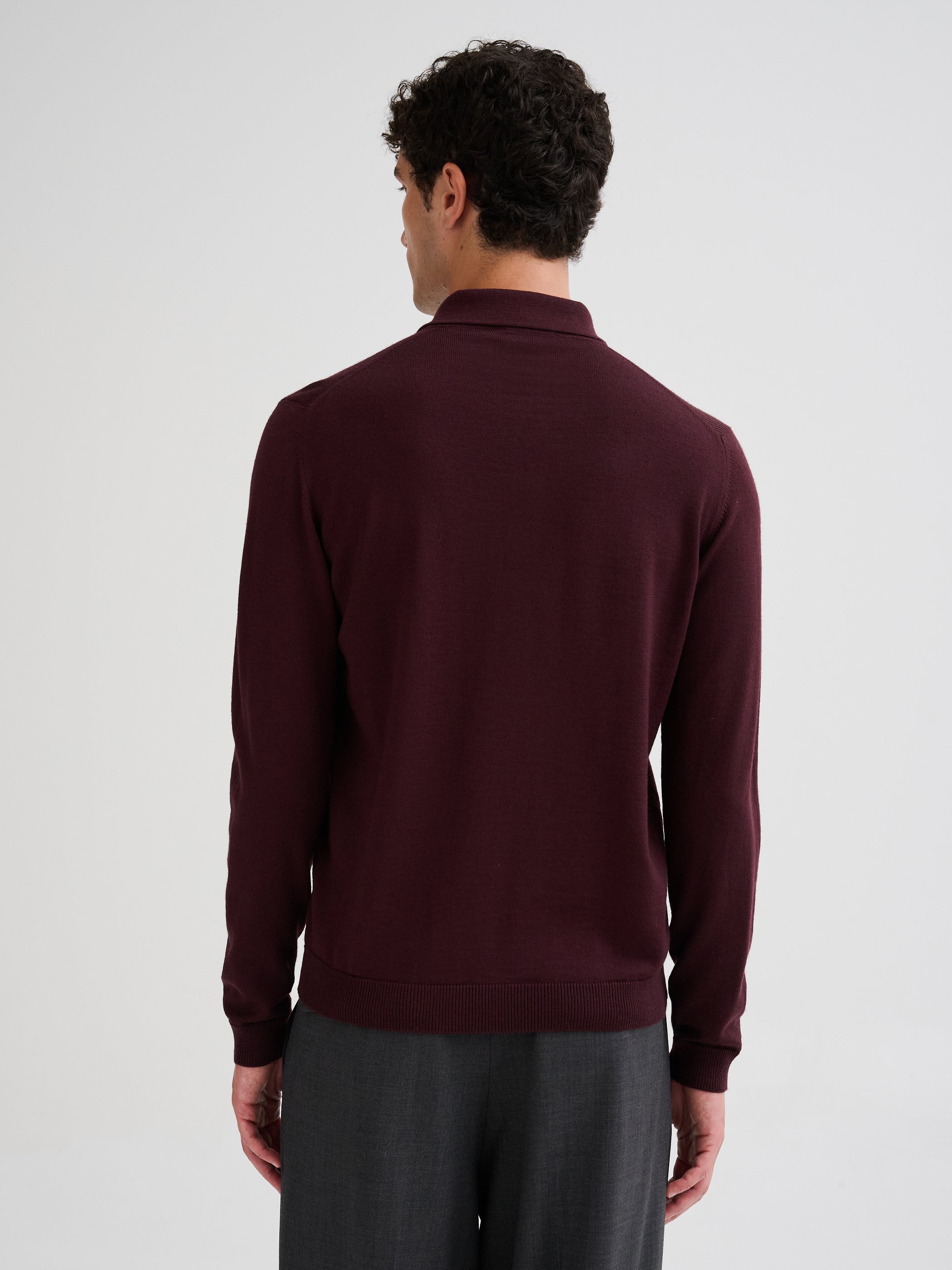 Merino wool polo