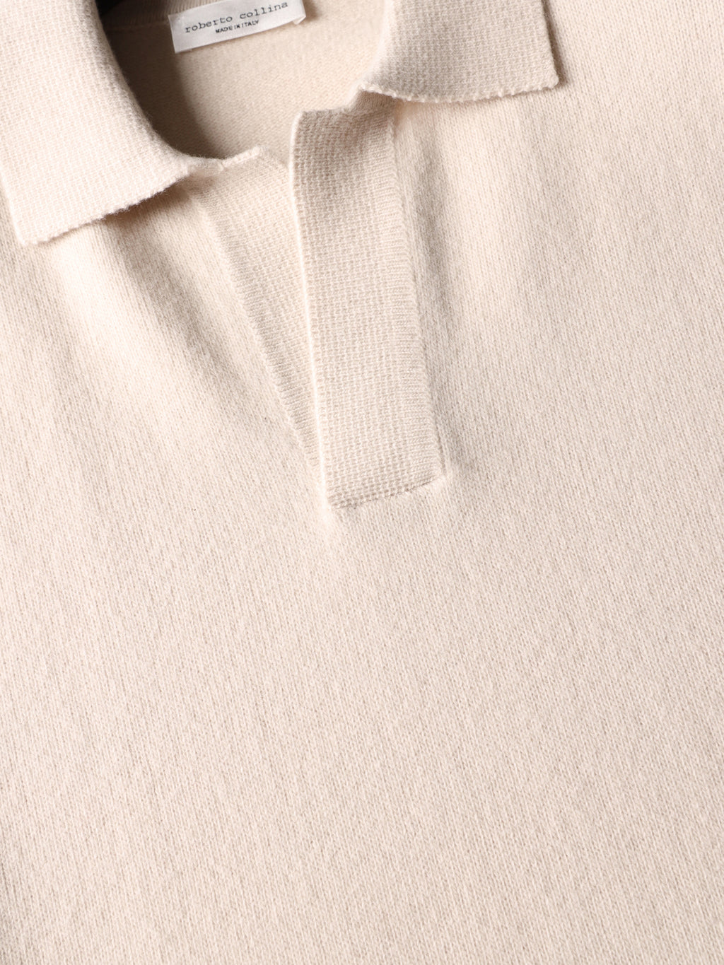 Oversized buttonless polo