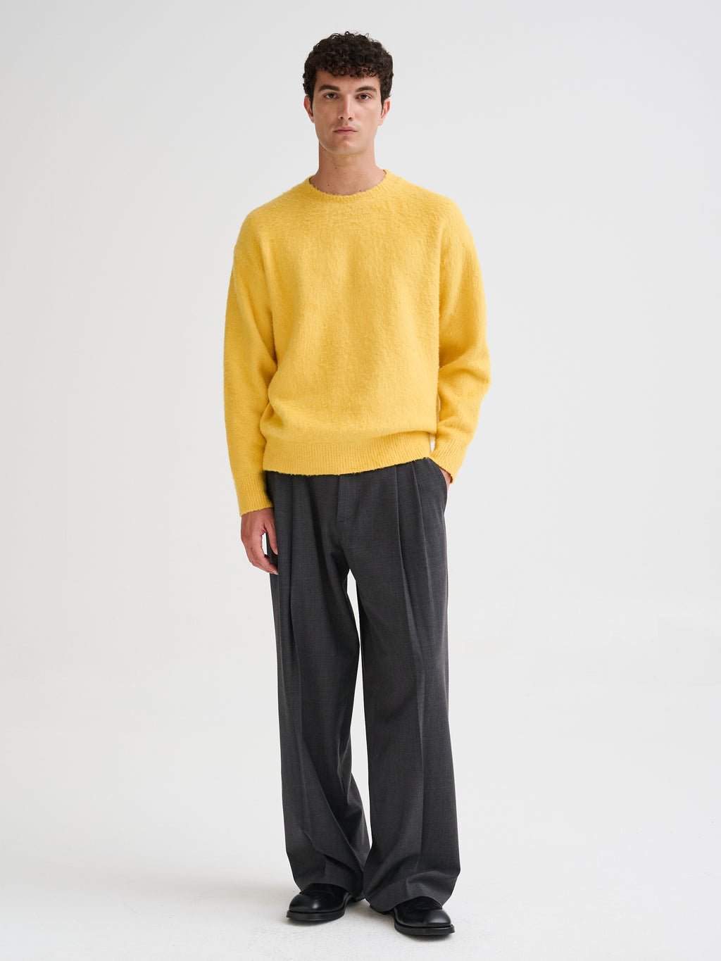 Oversized brushed sweater