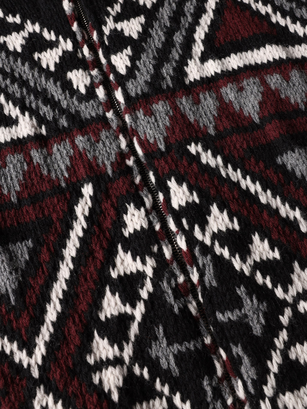 Geometric jacquard wool and cashmere jacket