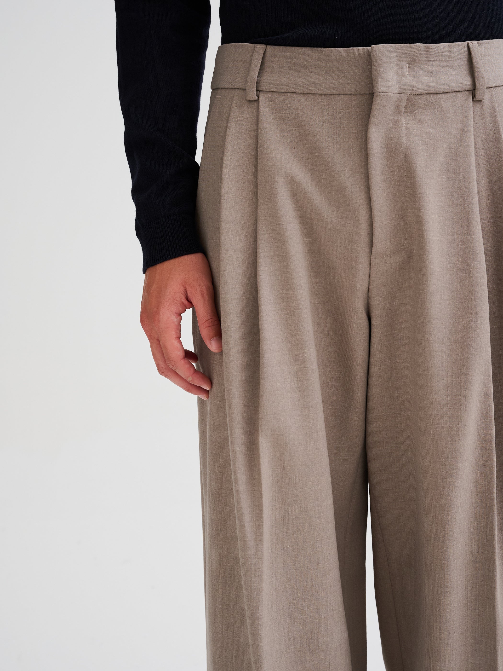 Tailored pleated trousers