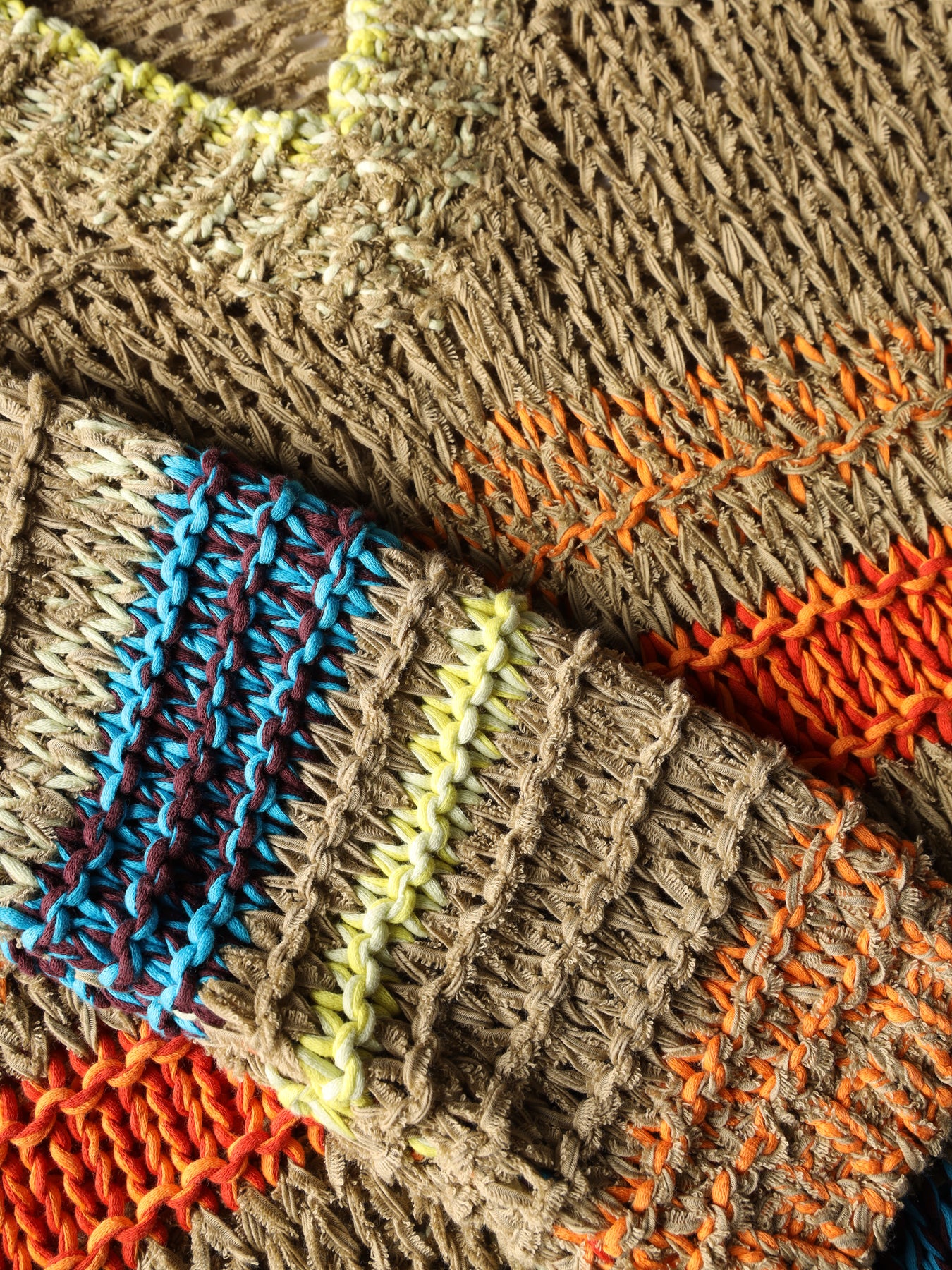 Mixed-stitch striped sweater