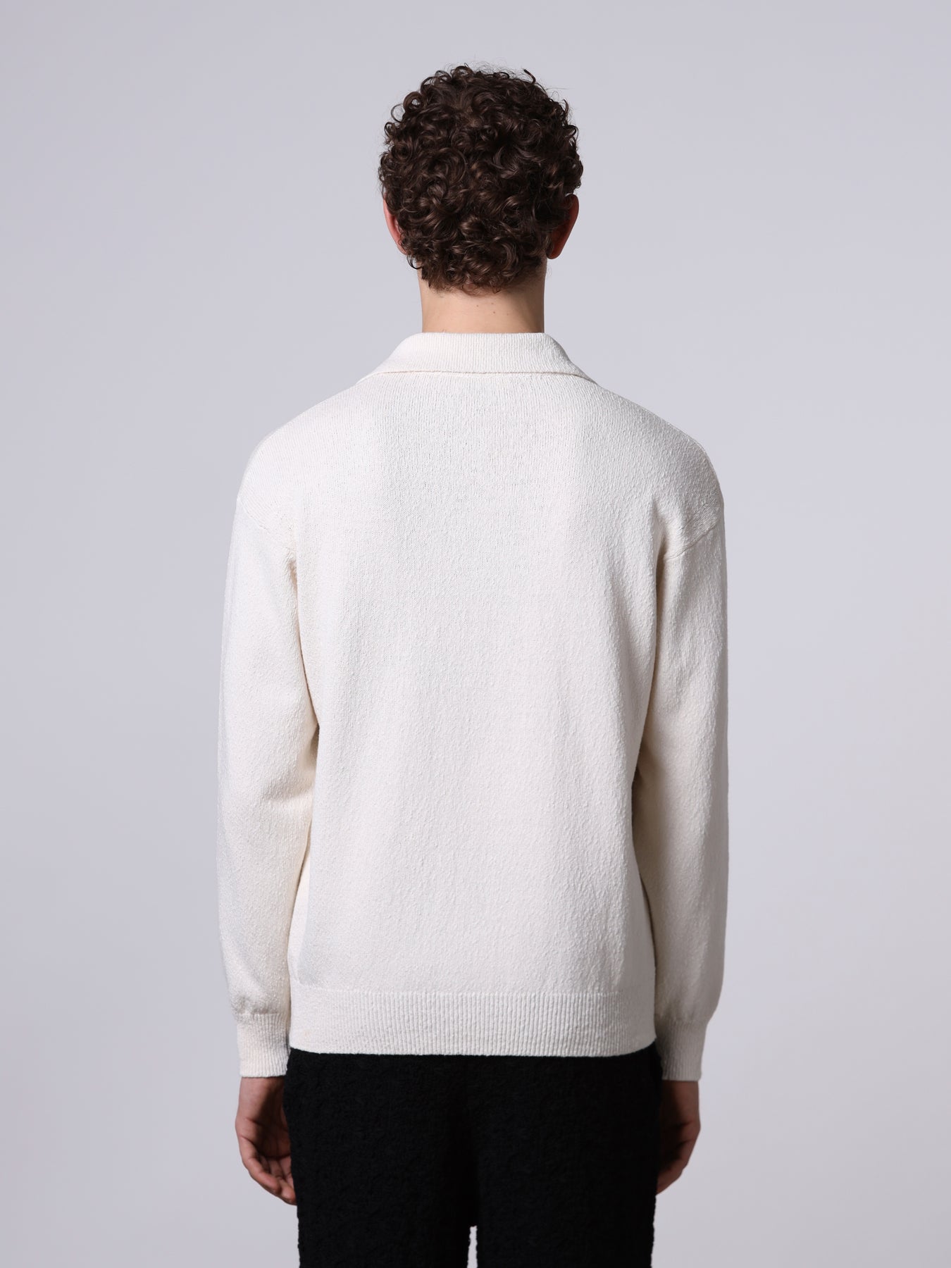 Textured knit polo
