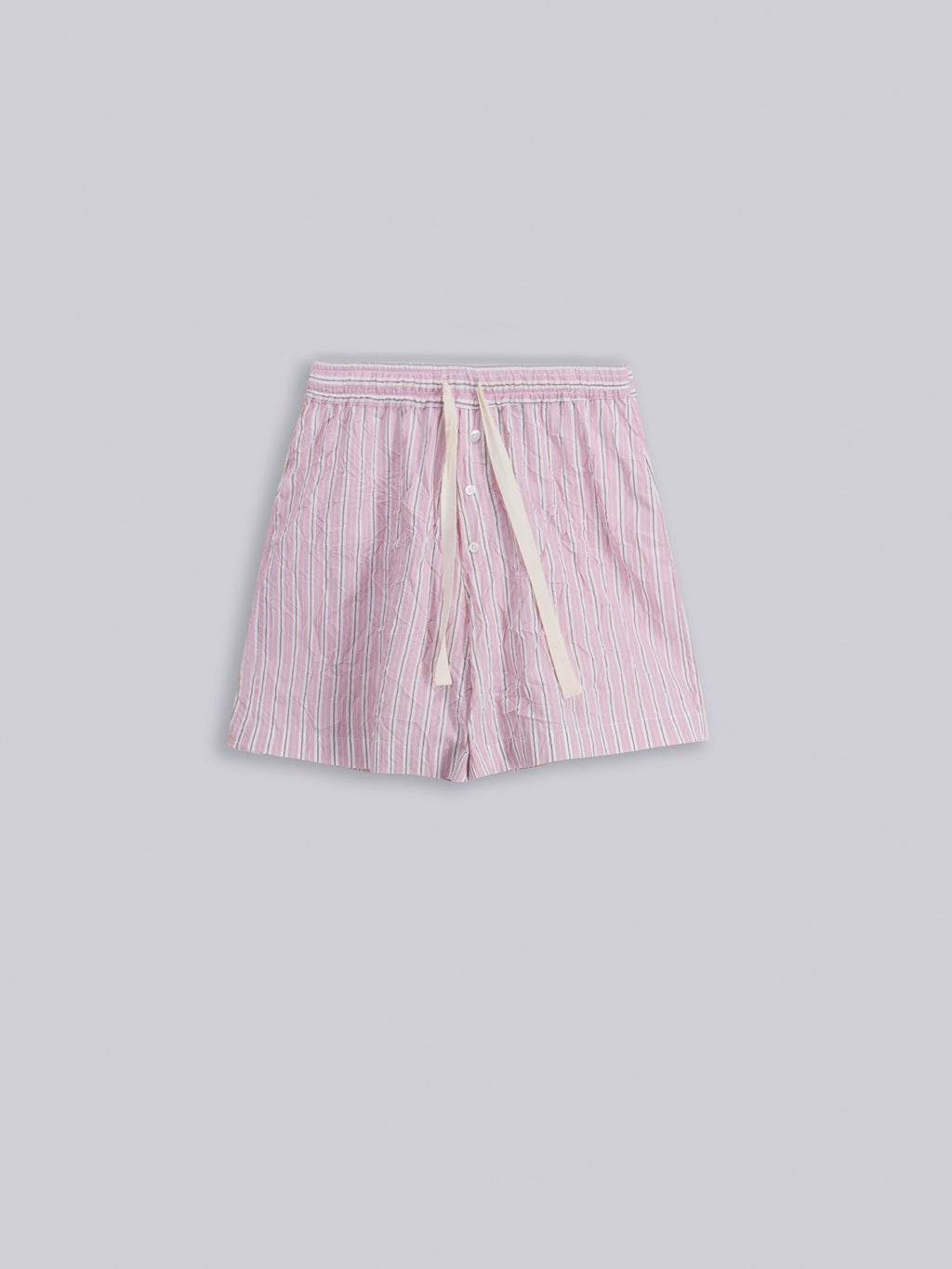 Wide crinkled bermuda