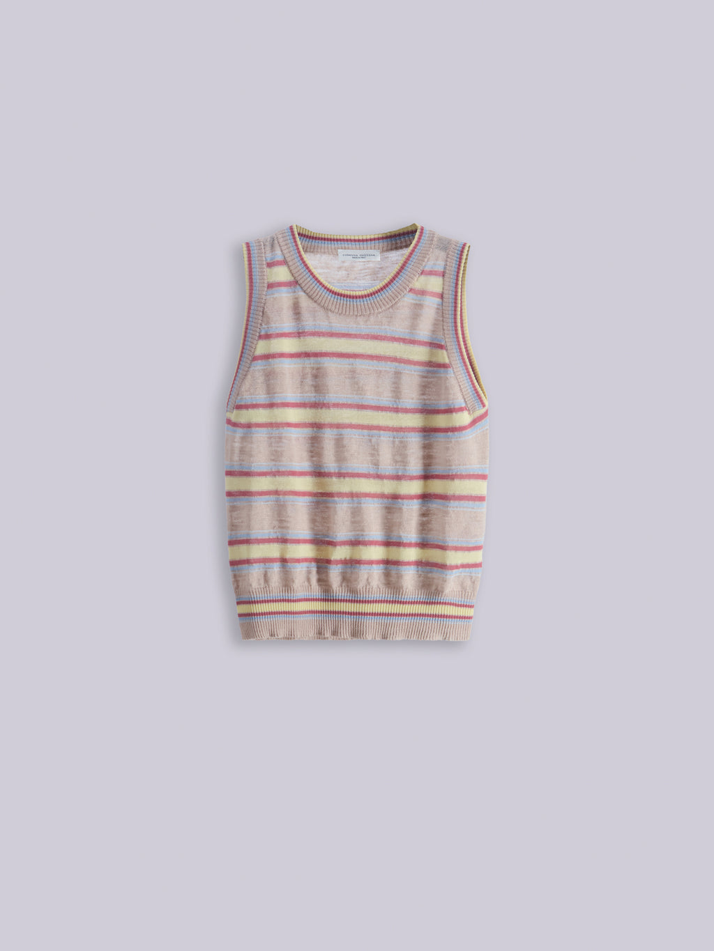 Striped knitted top
