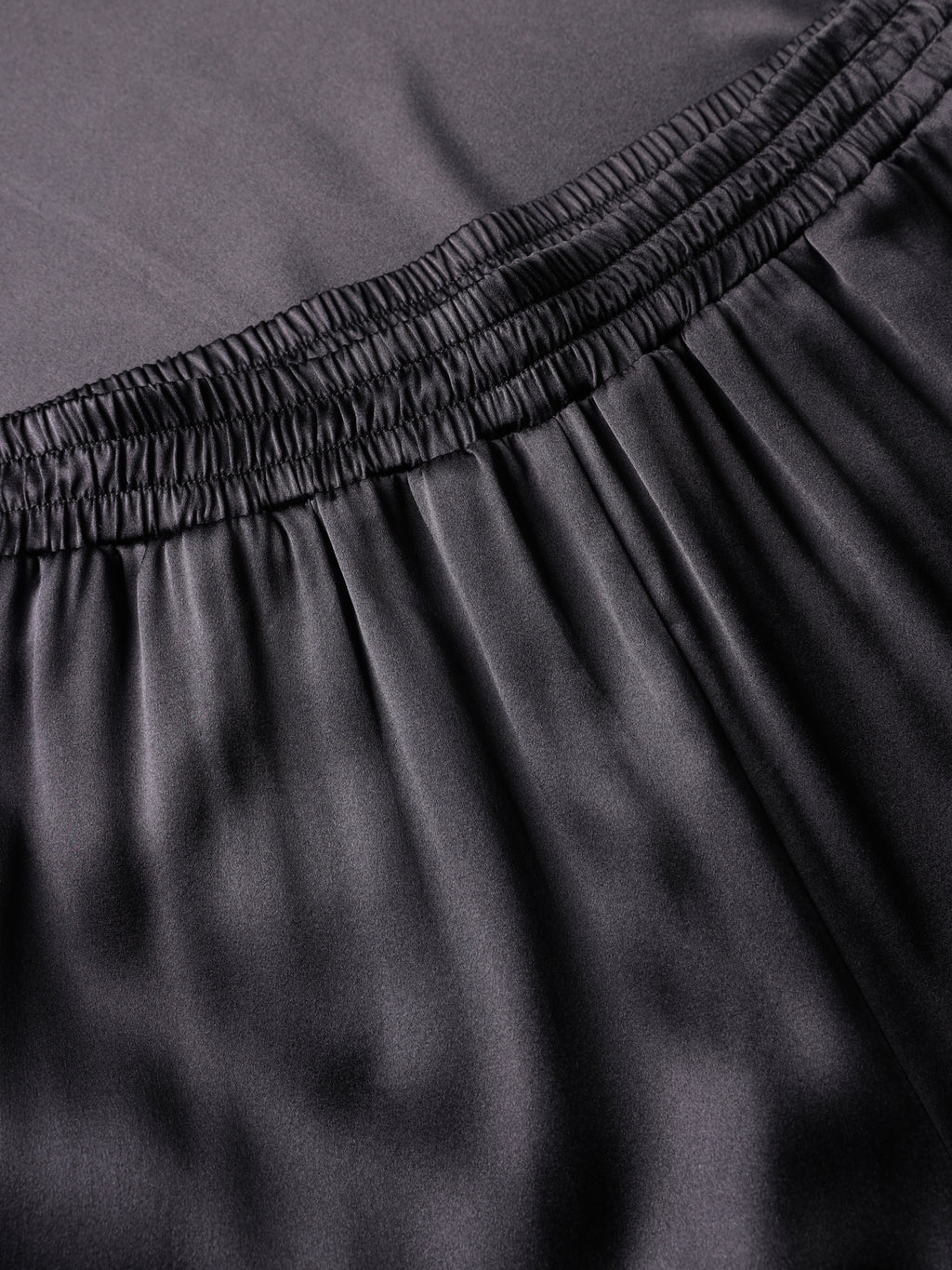 Wide silk trousers