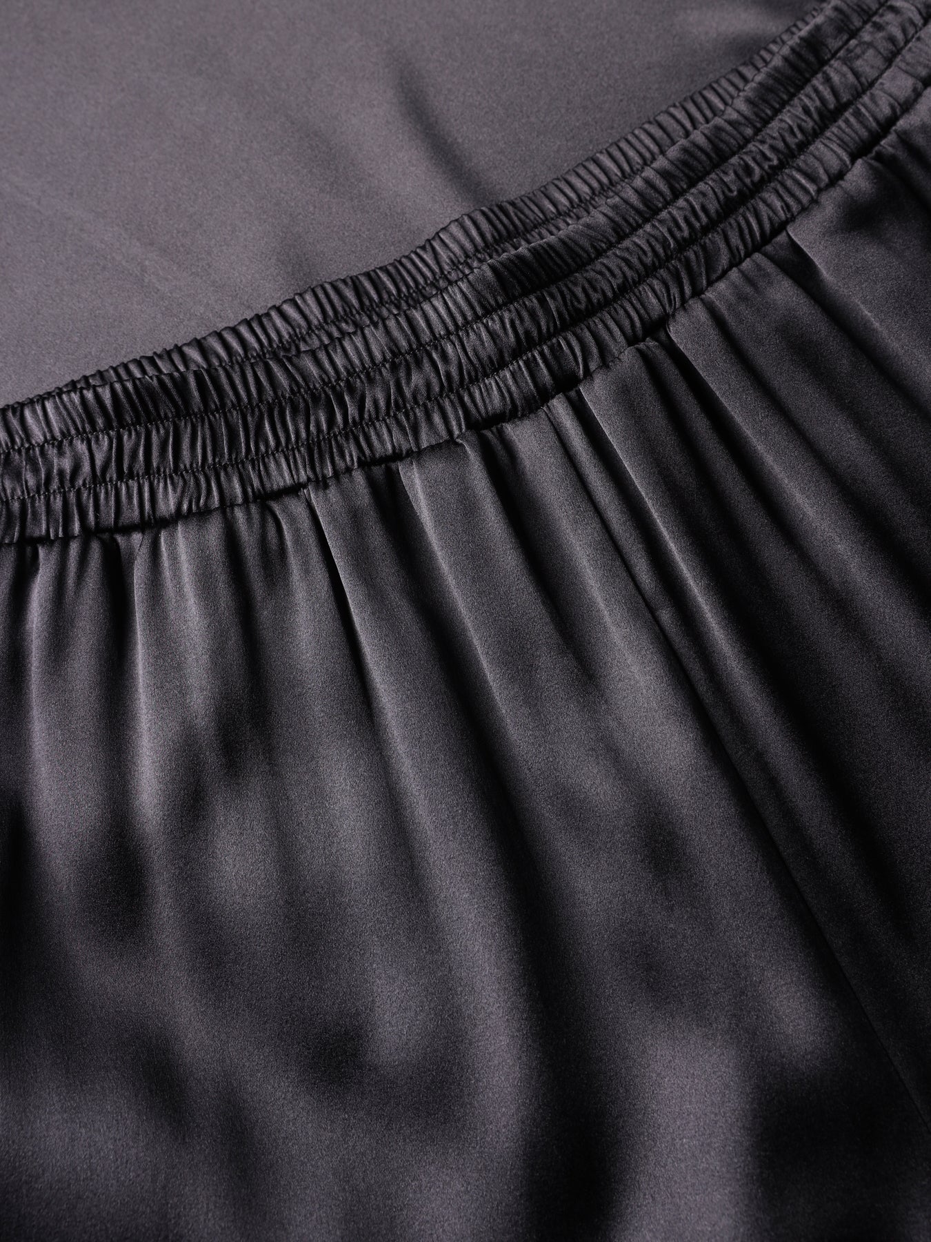 Wide silk trousers