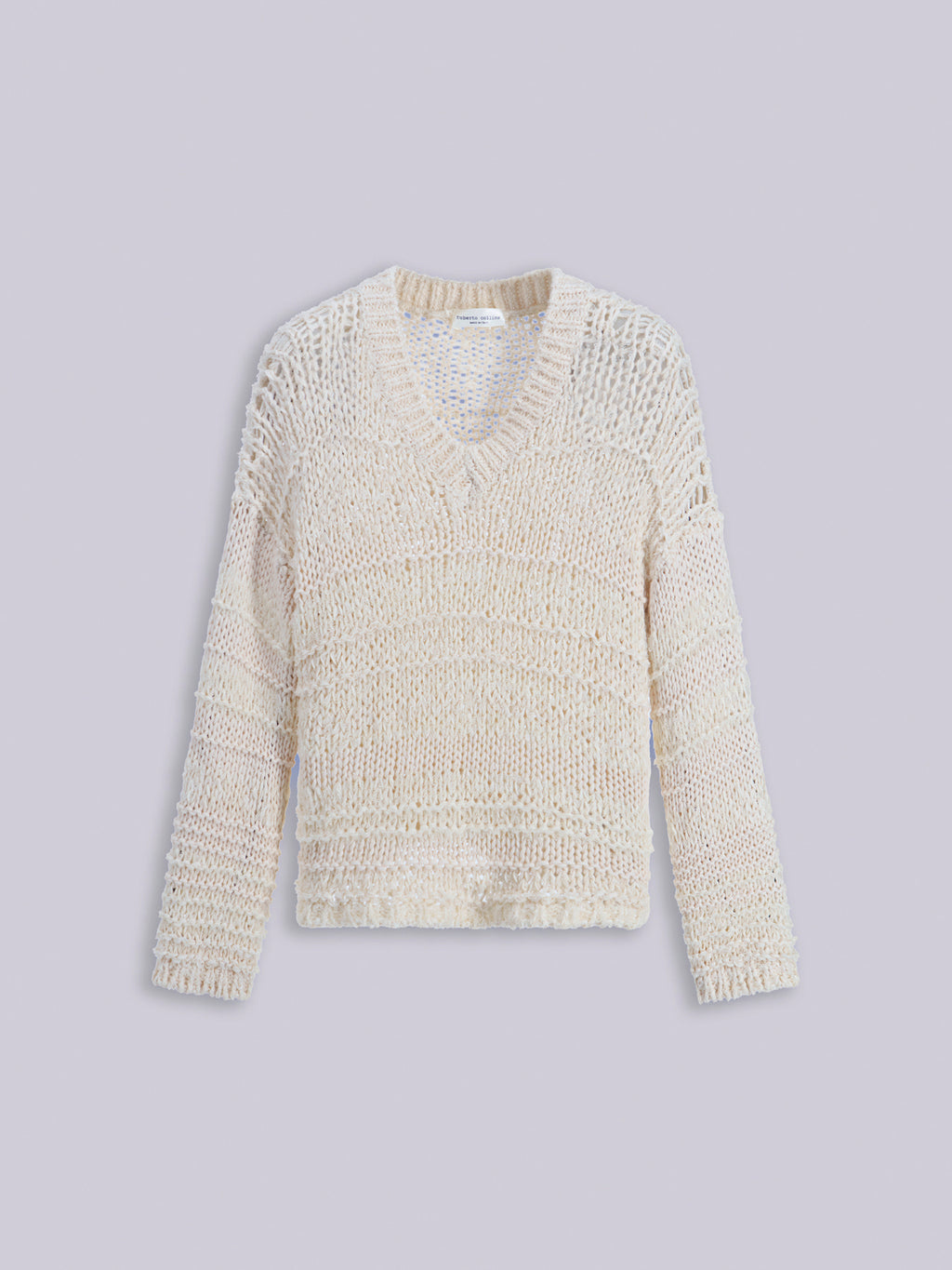 Mixed-stitch sweater