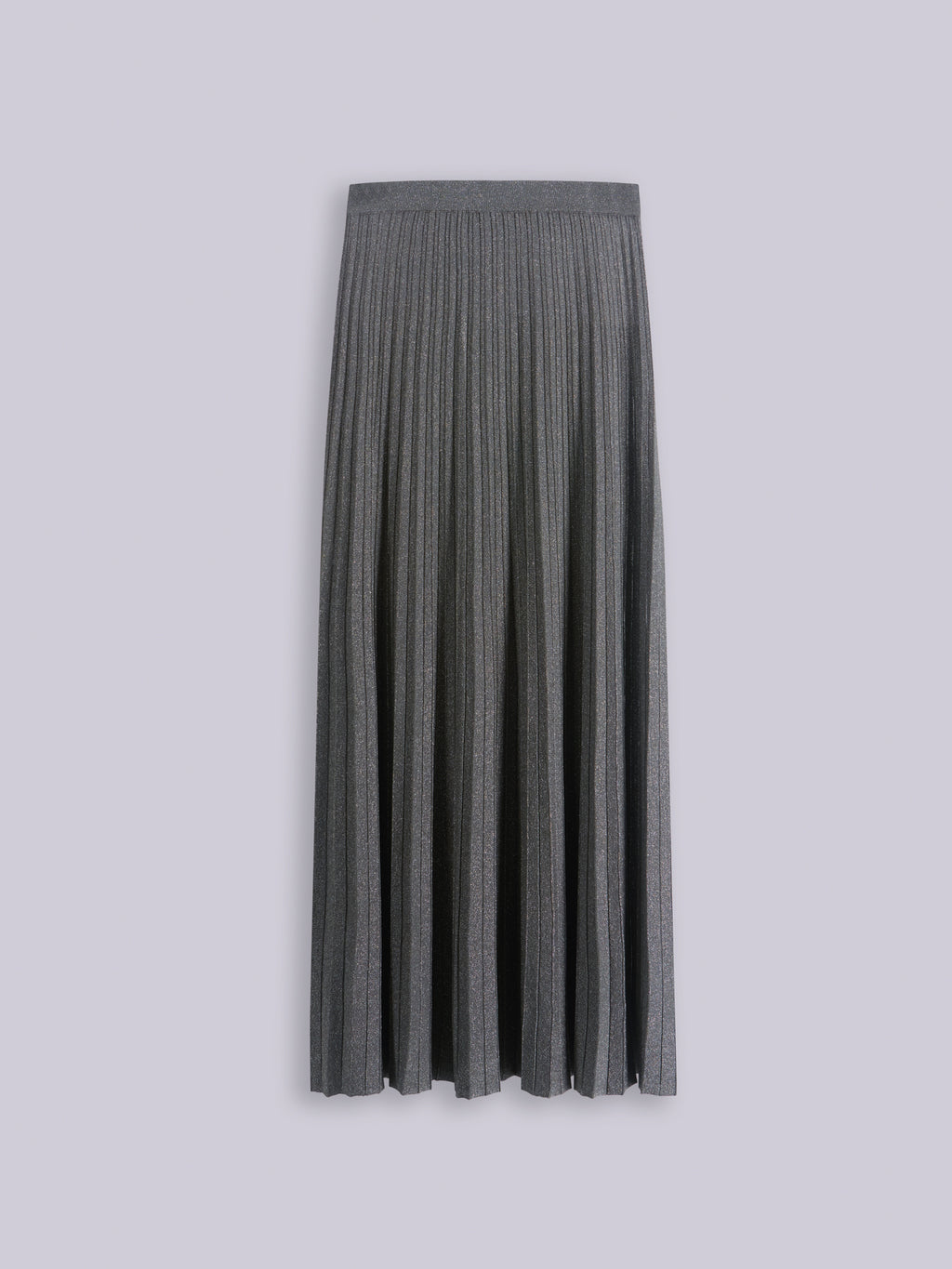 Lurex plissé skirt