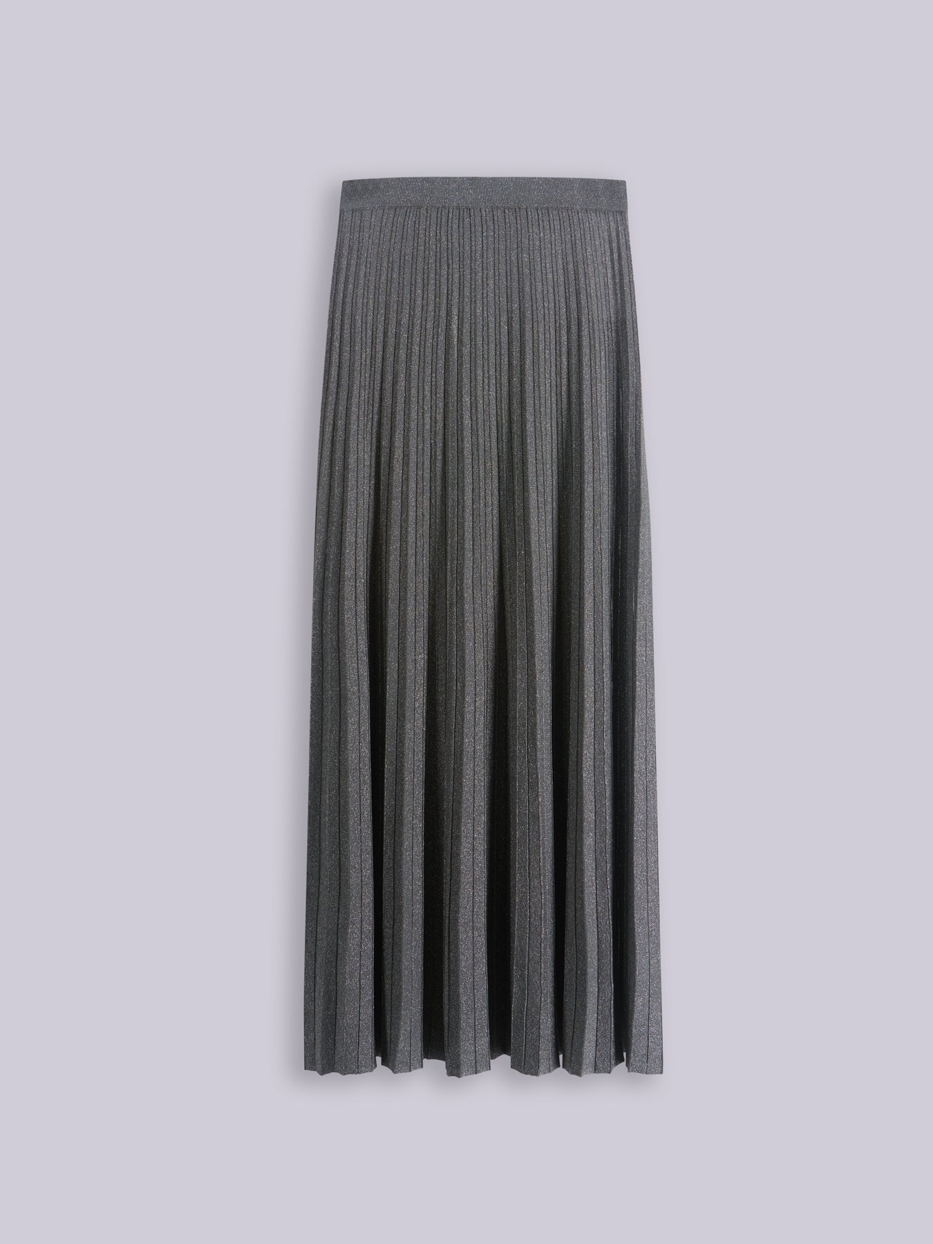 Lurex plissé skirt
