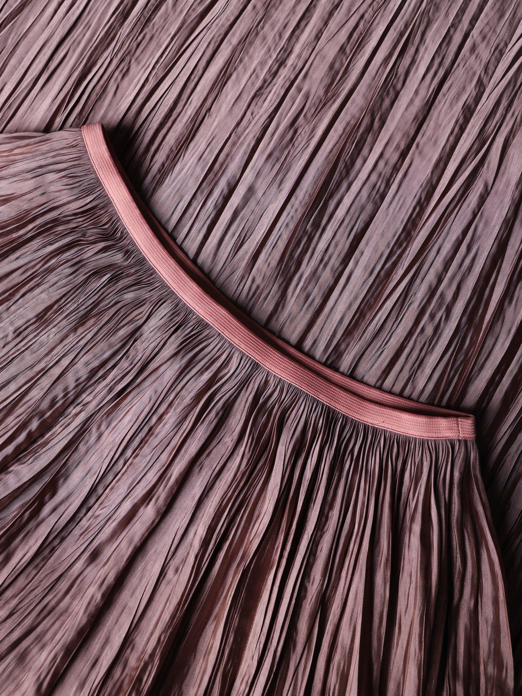 Plissé long skirt