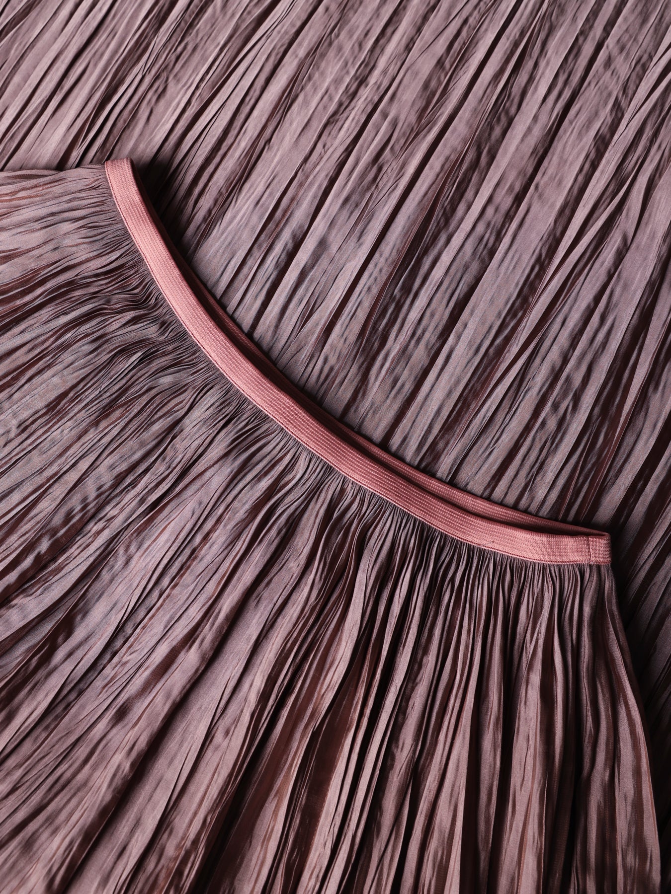 Plissé long skirt
