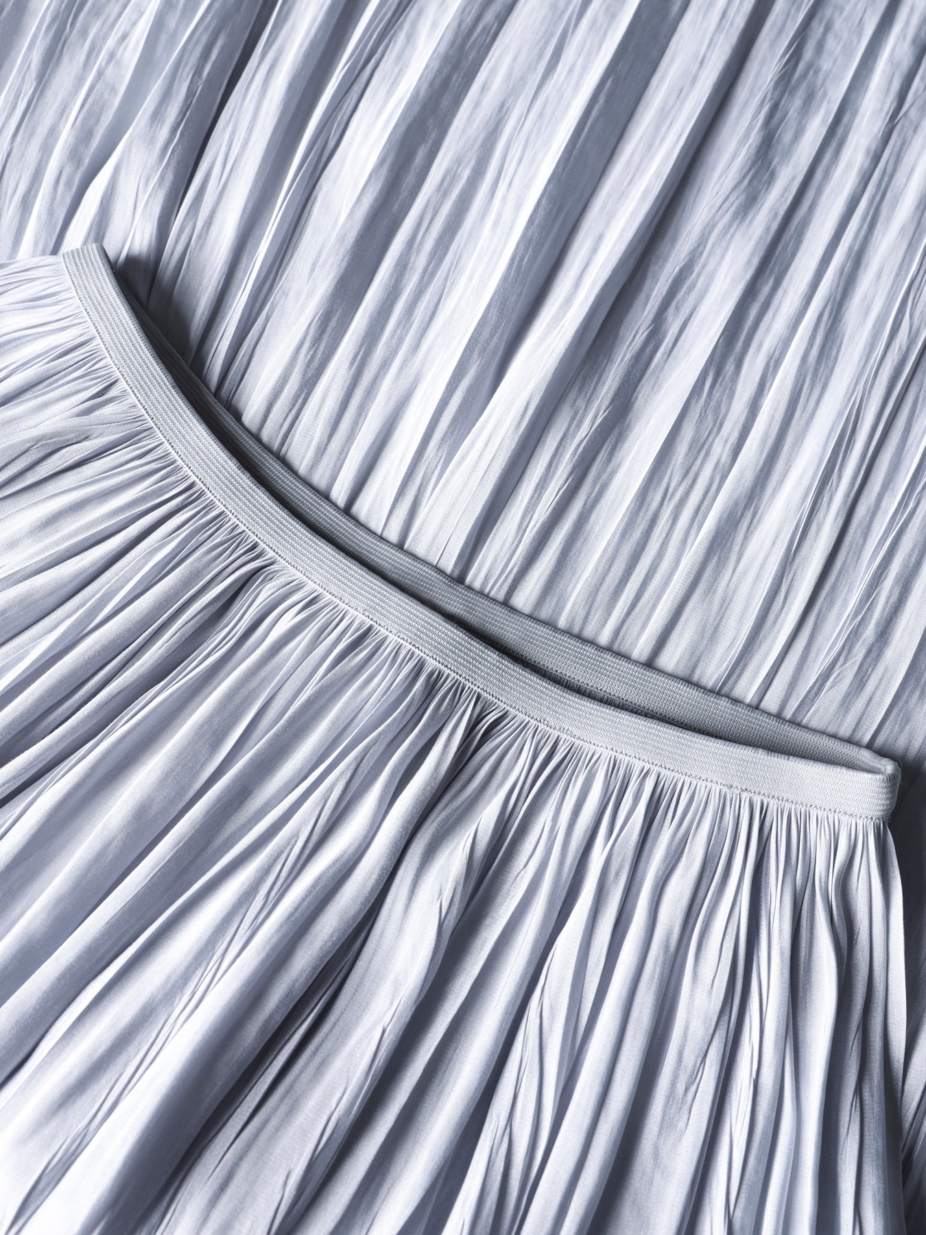 Plissé midi skirt