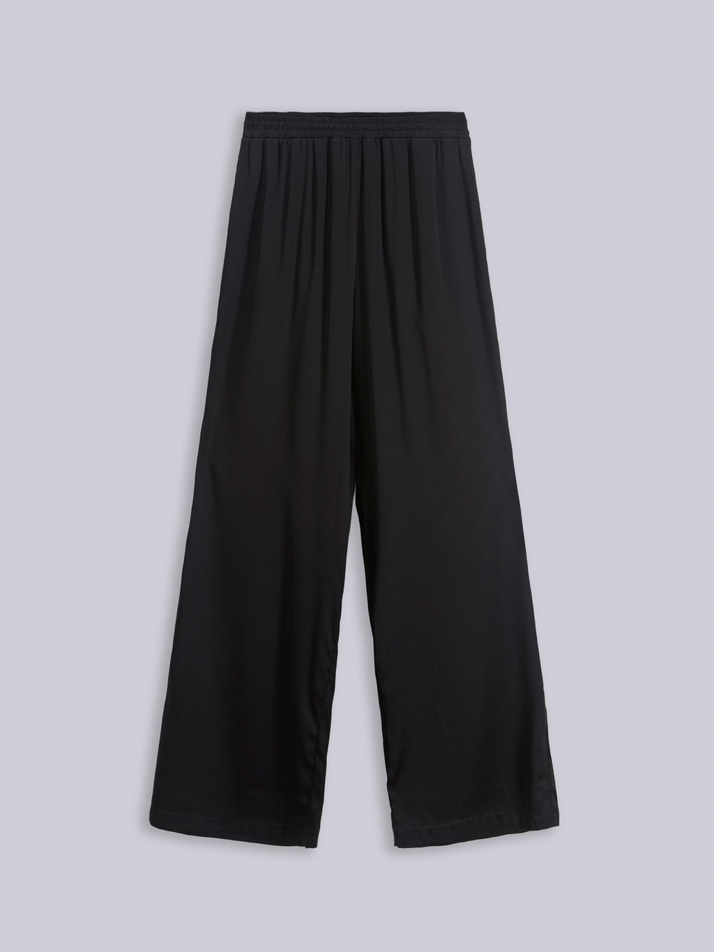 Wide silk trousers