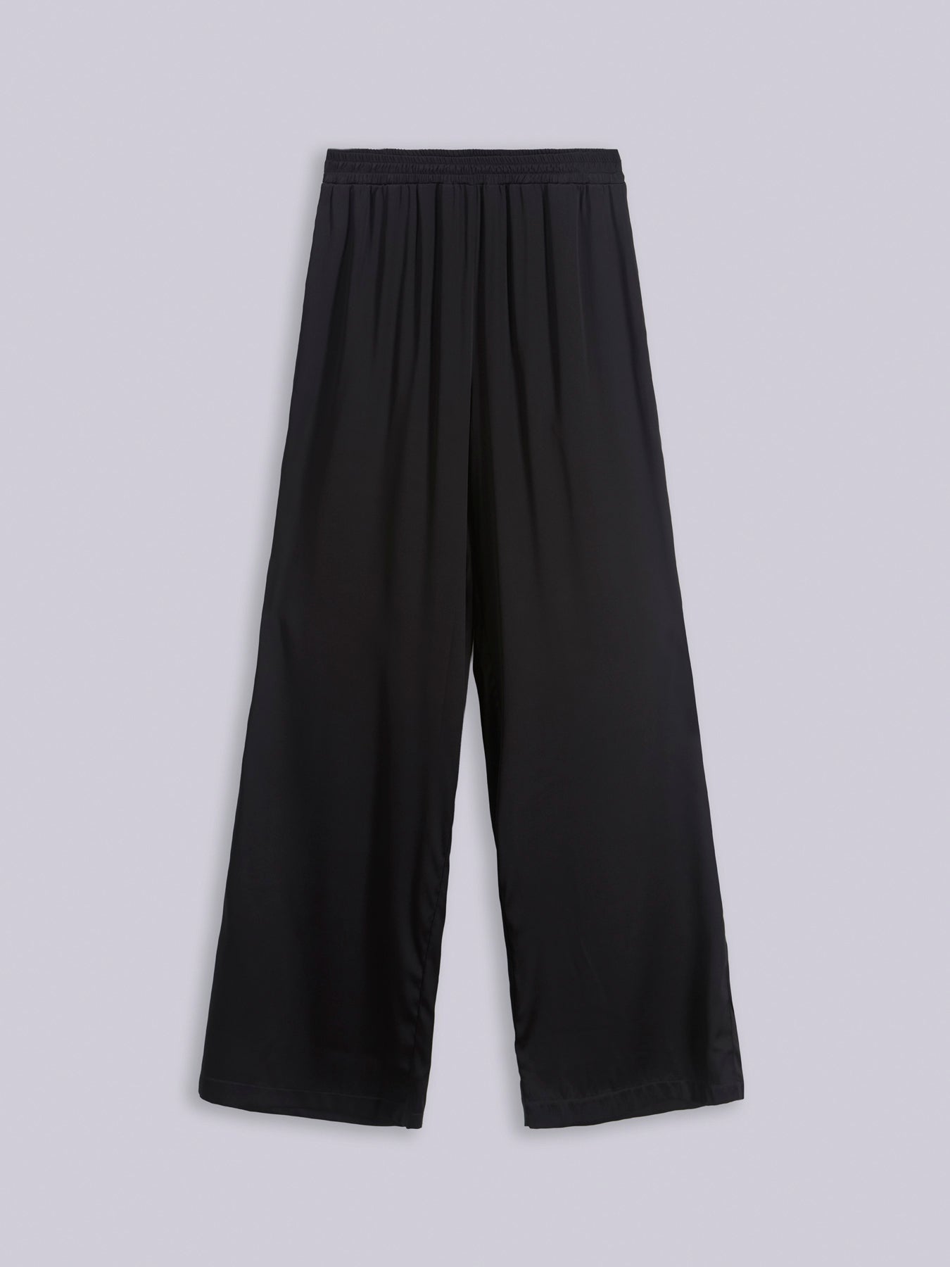 Wide silk trousers