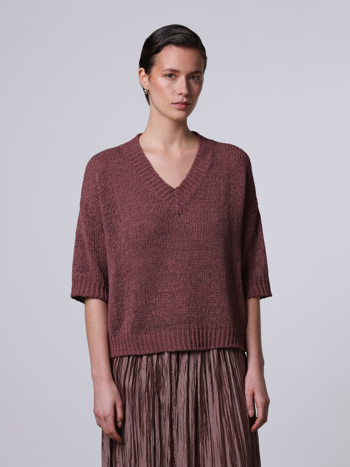 Boxy v-neck