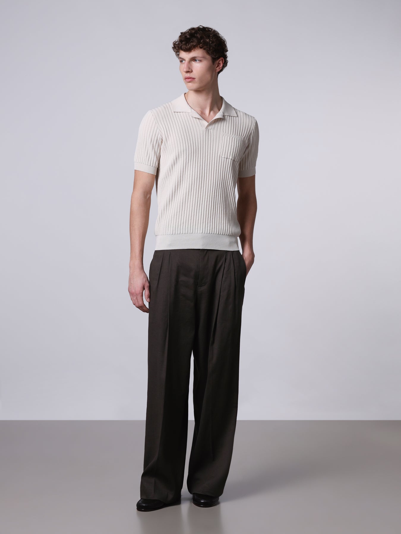 Ribbed polo