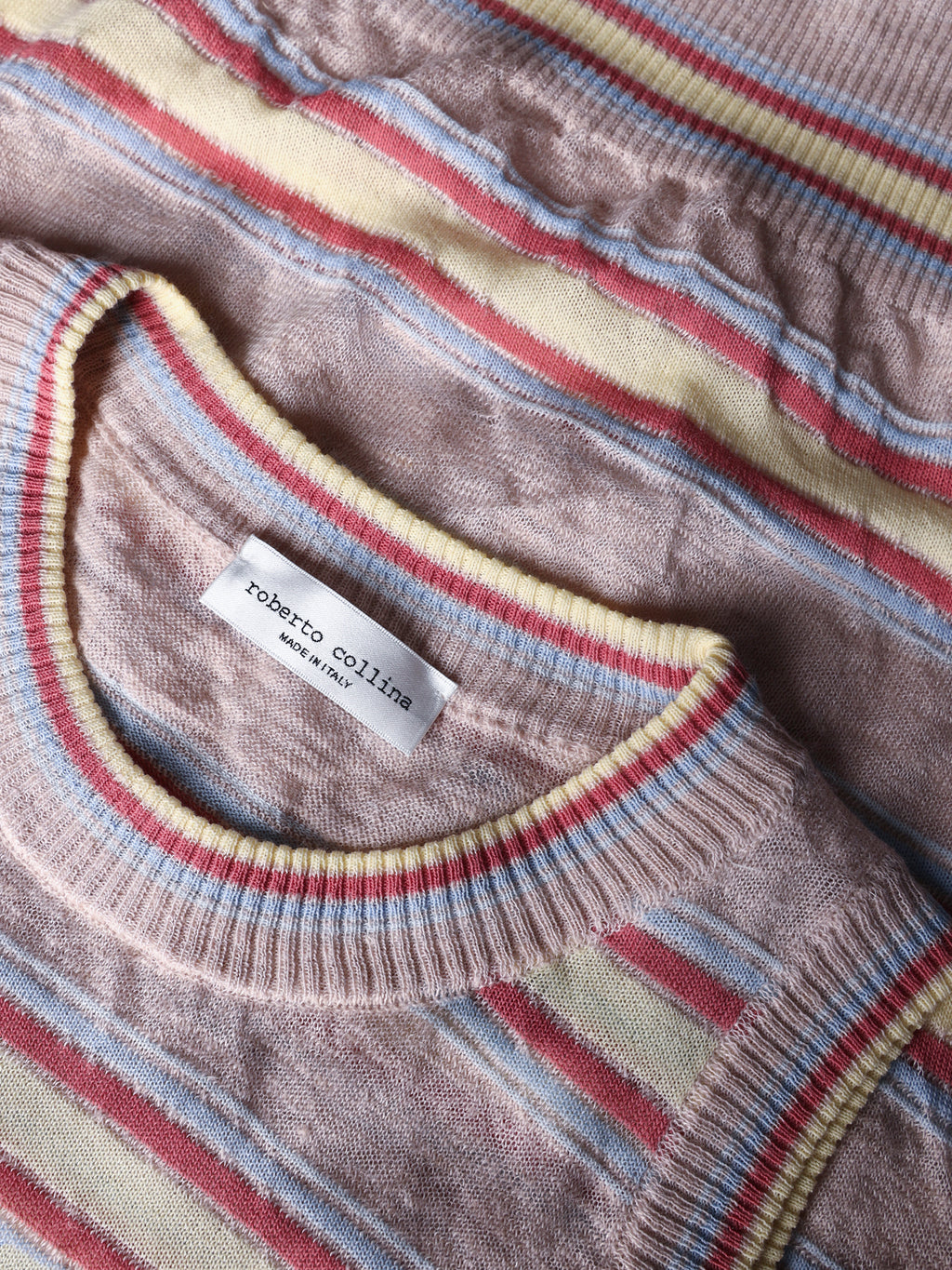 Striped knitted top