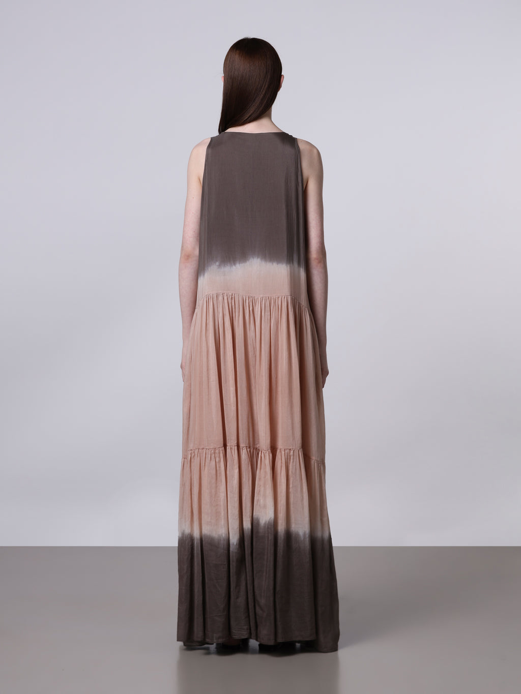 Tie-dye gathered dress